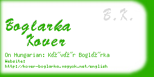 boglarka kover business card